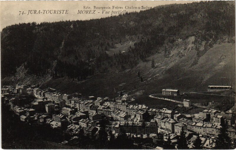 Carte postale ancienne Morez vue partielle