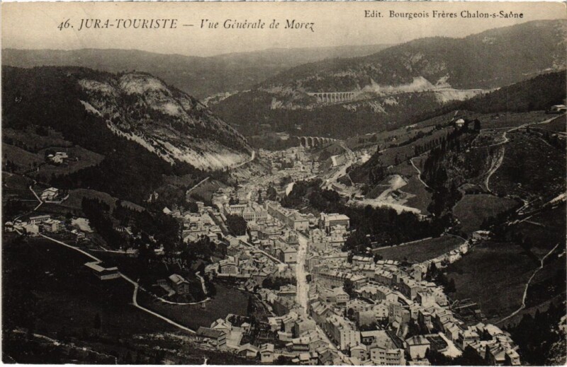 Carte postale ancienne Morez vue generale