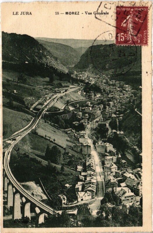 Carte postale ancienne Morez vue generale