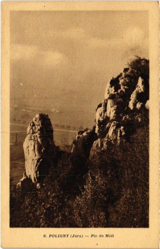 Carte postale ancienne Poligny Pic du Midi à Poligny