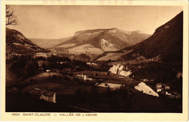 Carte postale ancienne Saint Claude Vallee de l'Abime à Saint-Claude