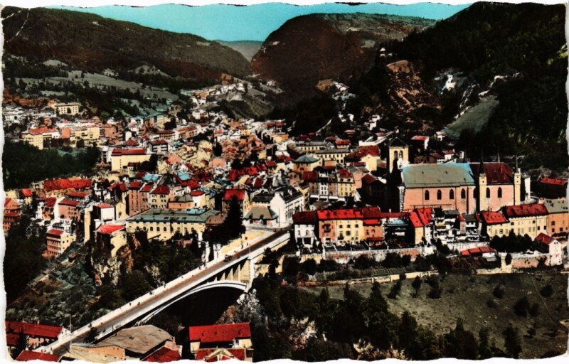 Carte postale ancienne Saint Claude vue generale à Saint-Claude