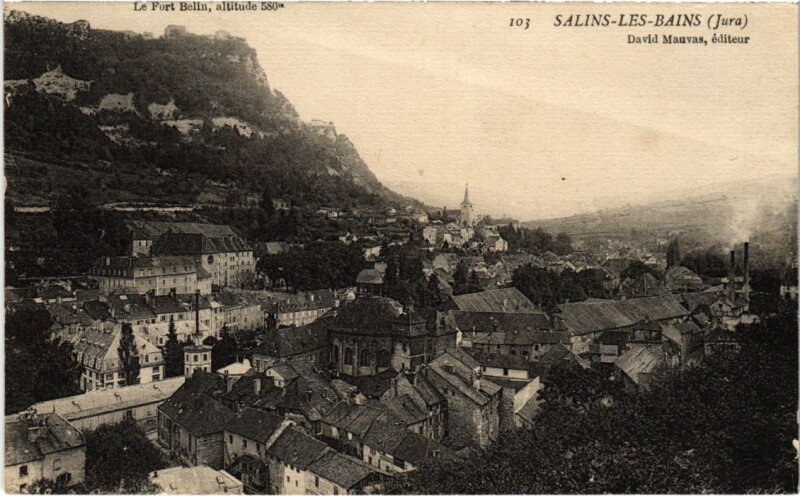 Carte postale ancienne Salins les Bains à Salins-les-Bains