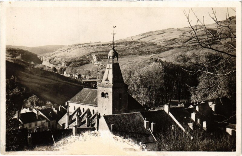 Carte postale ancienne Salins les Bains Saint-Maurice et Vallee de la Furieuse à Saint-Maur