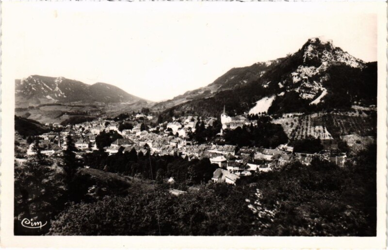 Carte postale ancienne Salins les Bains Partie Sud et Fort Belin à Salins-les-Bains