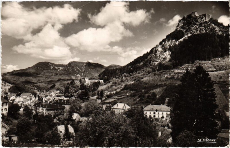 Carte postale ancienne Salins les Bains vue generale à Salins-les-Bains