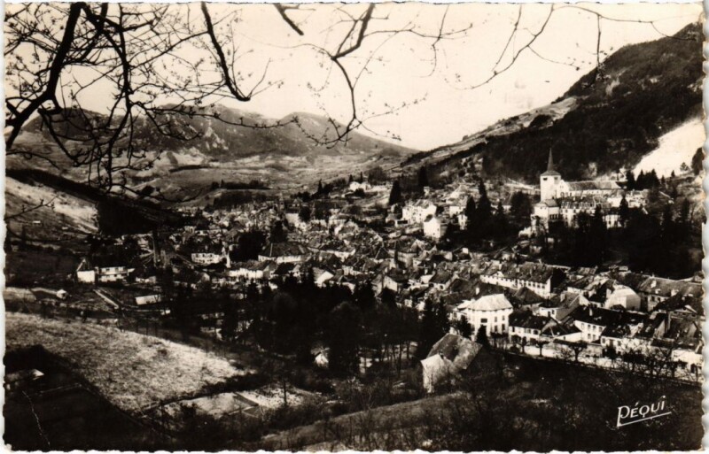 Carte postale ancienne Salins les Bains vue generale à Salins-les-Bains