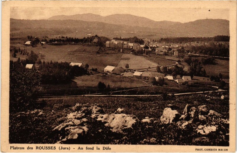 Carte postale ancienne Plateau des Rousses, Au fond la Dole