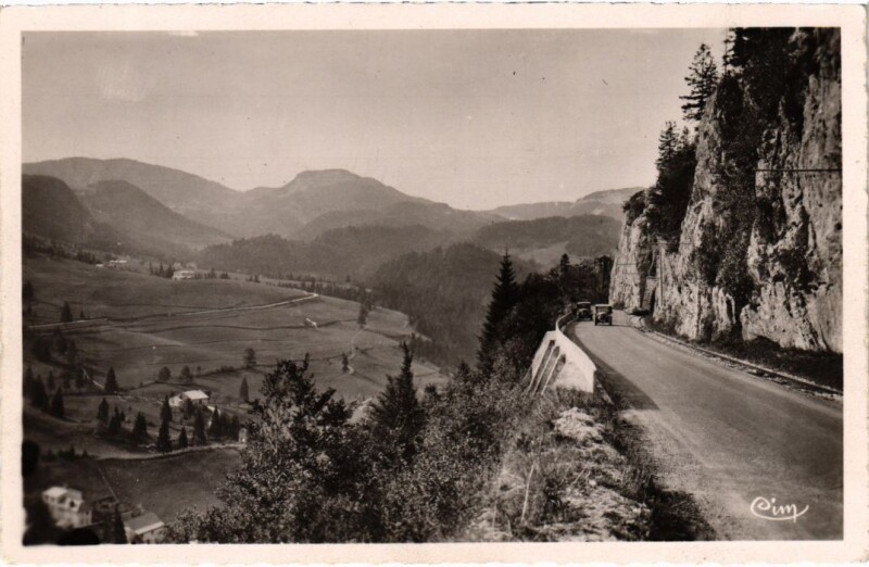 Carte postale ancienne Les Rousses Route de Moret aux Rousses