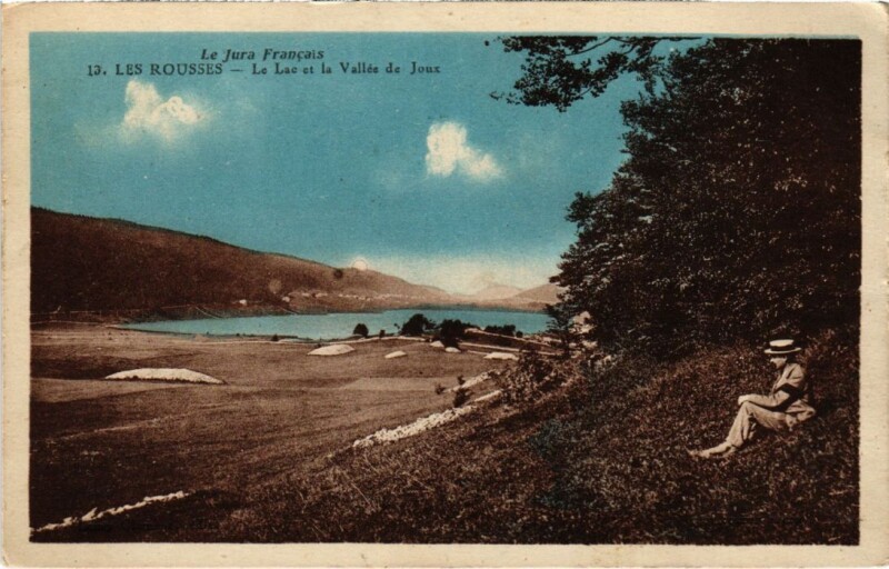 Carte postale ancienne Les Rousses Le Lac et la Vallee de Joux aux Rousses