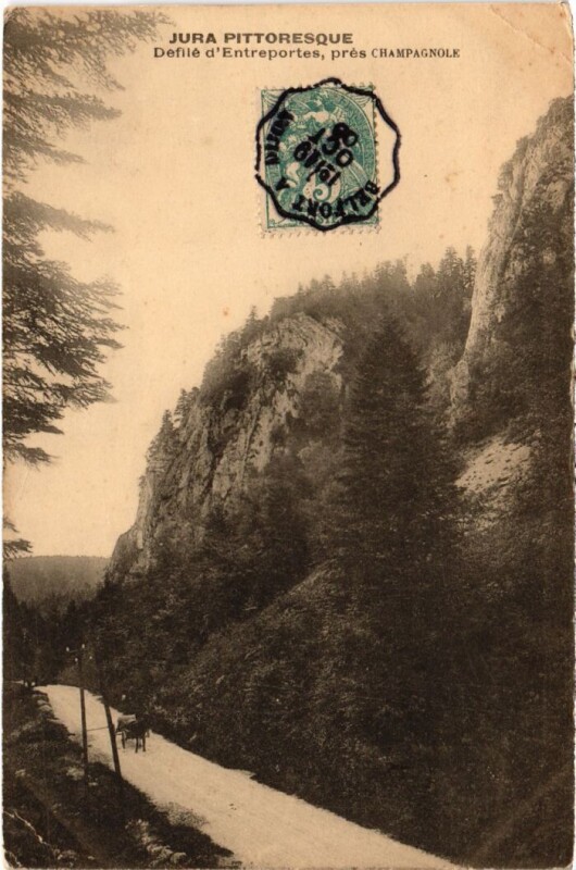Carte postale ancienne Defile d'Entreportes