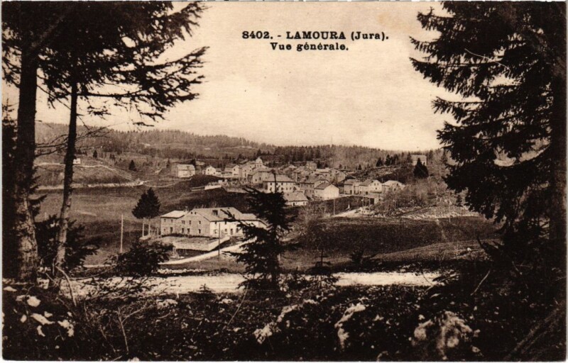 Carte postale ancienne Lamoura vue generale à Lamoura