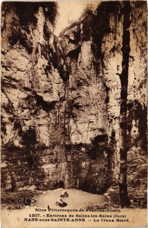 Carte postale ancienne Nans sous Sainte-Anne Le Creux Biard