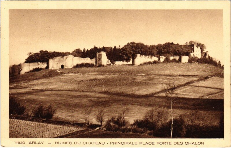 Carte postale ancienne Arlay Ruines du Chateau à Arlay