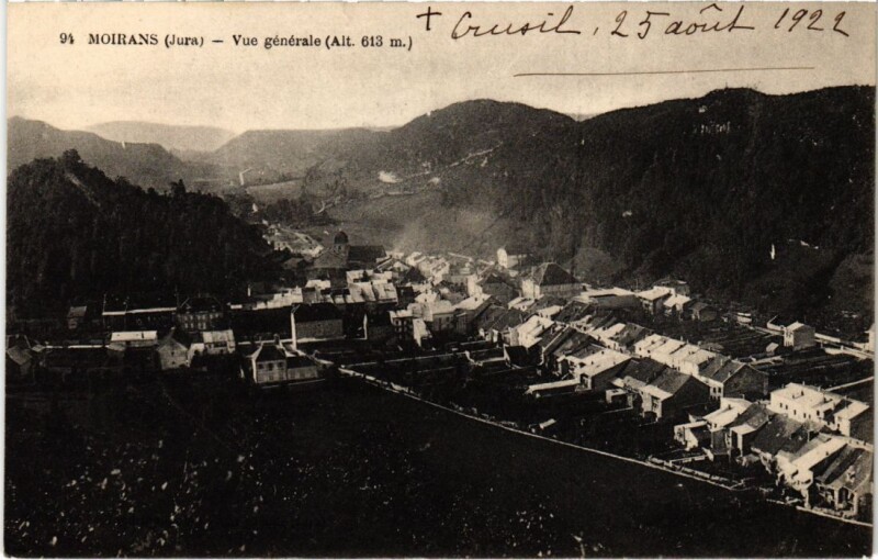 Carte postale ancienne Moirans vue generale