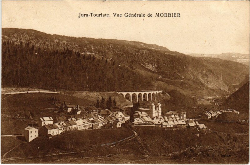 Carte postale ancienne Morbier vue generale à Morbier