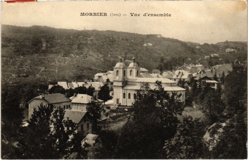 Carte postale ancienne Morbier vue d'ensemble à Morbier