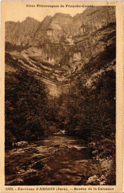 Carte postale ancienne Source de la Cuisance