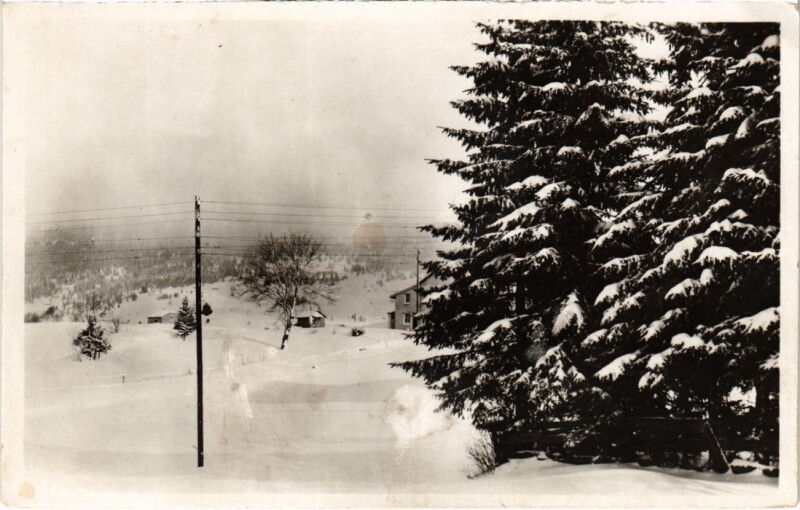 Carte postale ancienne Paysage de Neige