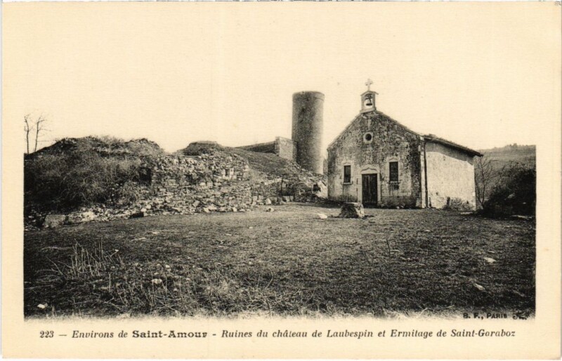 Carte postale ancienne Ruines du Chateau de Laubespin