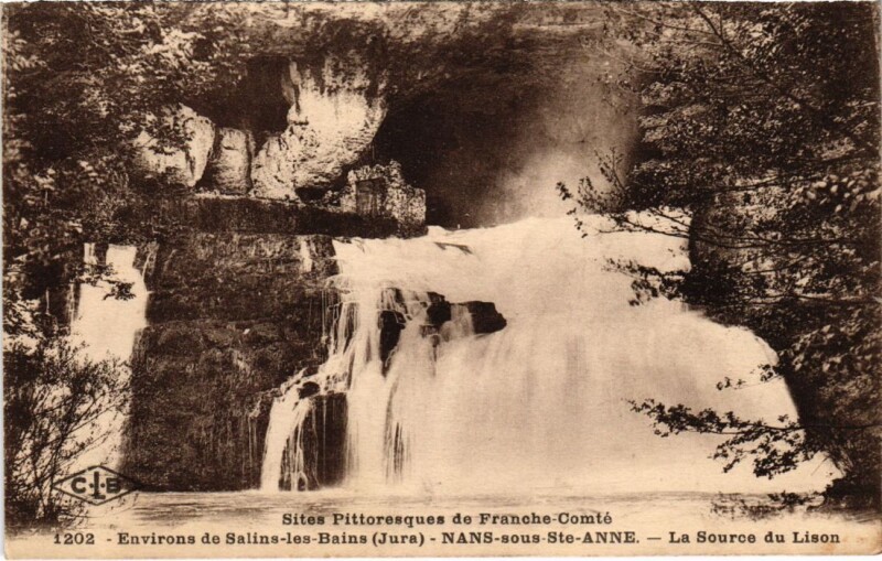 Carte postale ancienne Nans sous Sainte-Anne Sourc du Lison