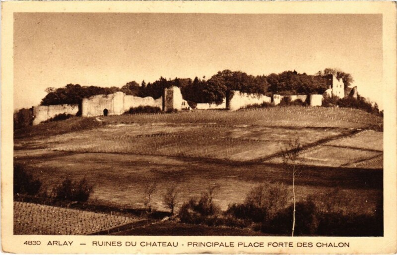 Carte postale ancienne Arlay Ruines du chateau à Arlay