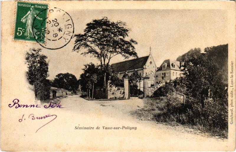Carte postale ancienne Seminaire de Vaux sur Poligny à Poligny