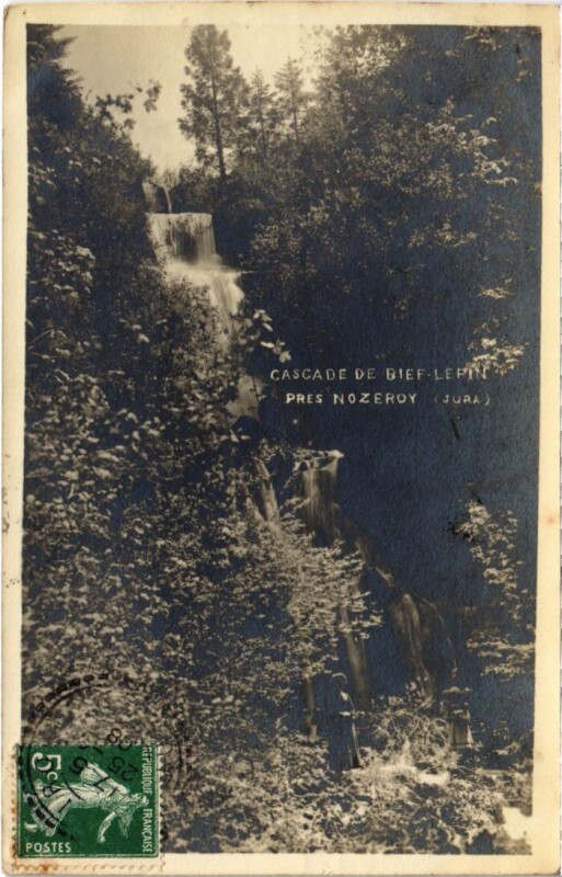 Carte postale ancienne Cascade de Bief Lepin