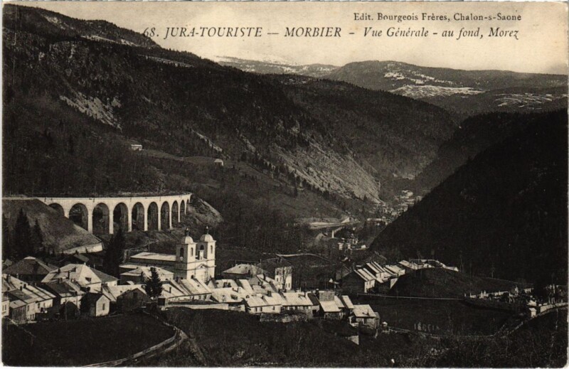Carte postale ancienne Morbier vue generale à Morbier