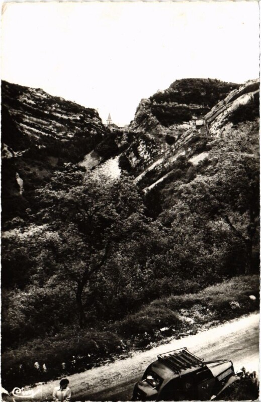 Carte postale ancienne Thoirette Col et descente de Matafelon