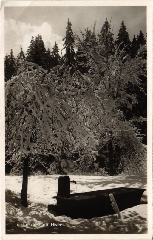 Carte postale ancienne Le Jura en hiver