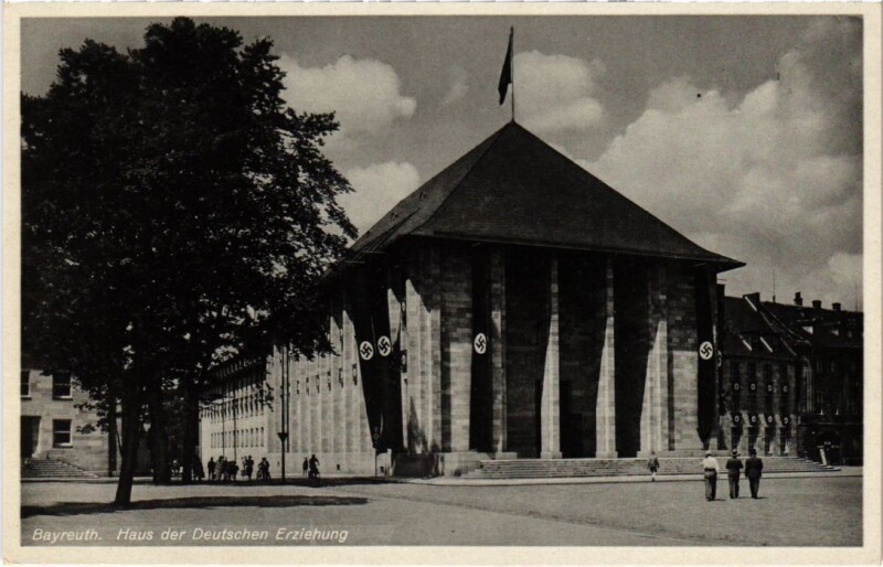 Carte postale ancienne Bayreuth Haus der deutschen Erziehung Germany