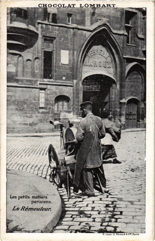Carte postale ancienne Paris Petits Metiers le remouleur