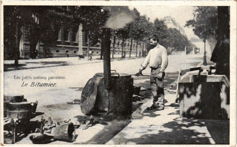 Carte postale ancienne Paris Petits Metiers le Bitumier