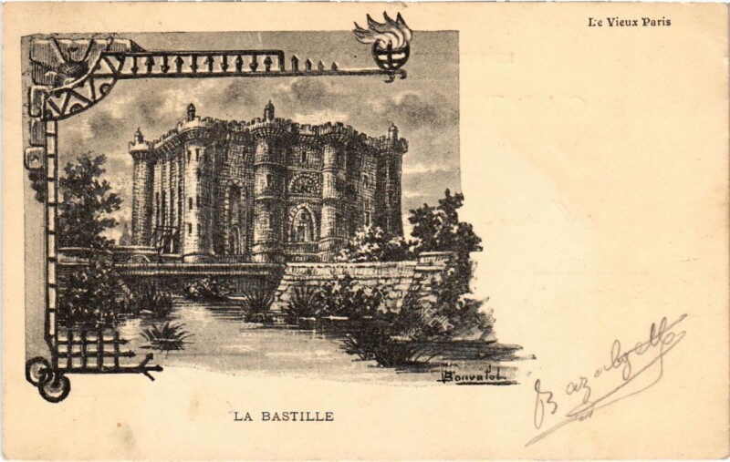 Carte postale ancienne Paris 11e La Bastille Vieux Paris à Paris 11e