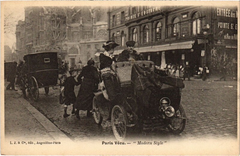 Carte postale ancienne Paris Vecu. Modern style