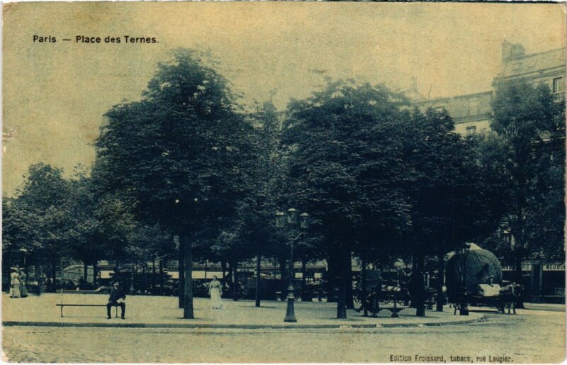 Carte postale ancienne Place des Ternes à Paris 17e