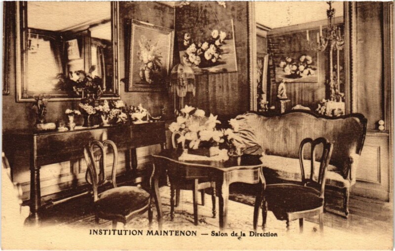 Carte postale ancienne Institut Maintenon - Salon de la Direction à Paris 16e
