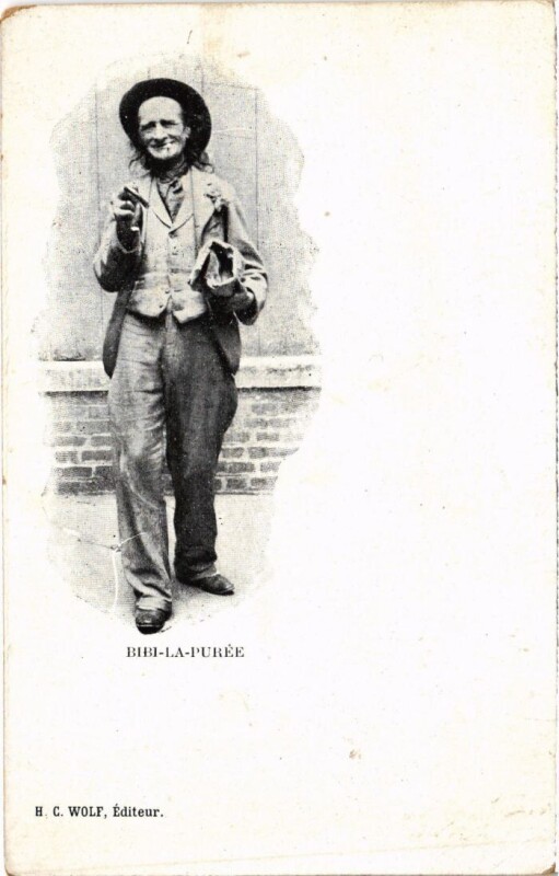 Carte postale ancienne Bibi-la-Purée à Paris 18e