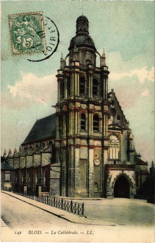 Carte postale ancienne Blois La Cathedrale France à Blois