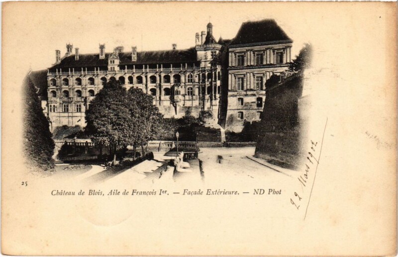 Carte postale ancienne Blois Le Chateau, Aile de Francois Ier France à Blois
