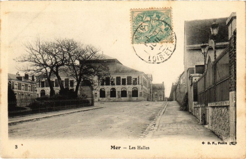 Carte postale ancienne Mer Les Halles France