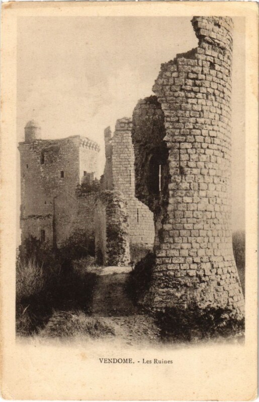 Carte postale ancienne Vendome Les Ruines France