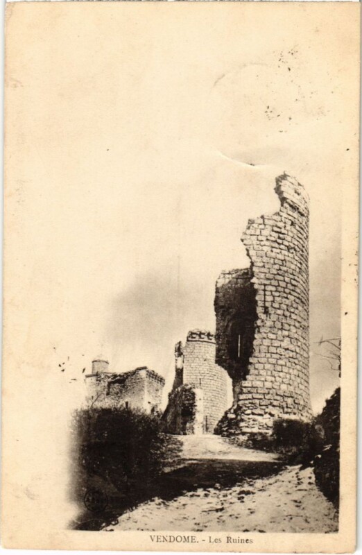 Carte postale ancienne Vendome Les Ruines France