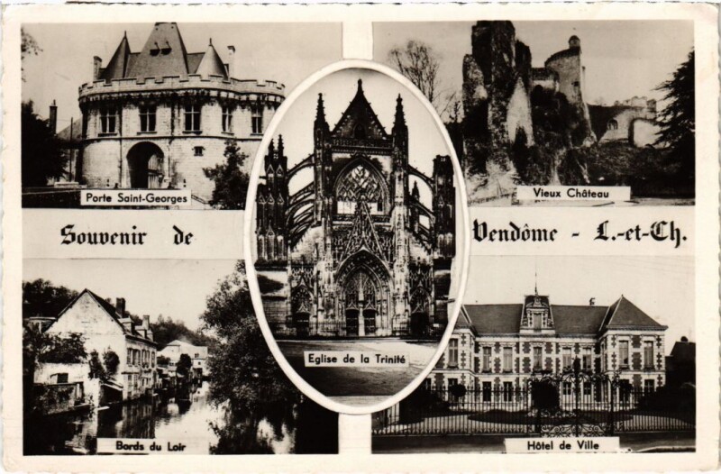 Carte postale ancienne Souvenir de Vendome France