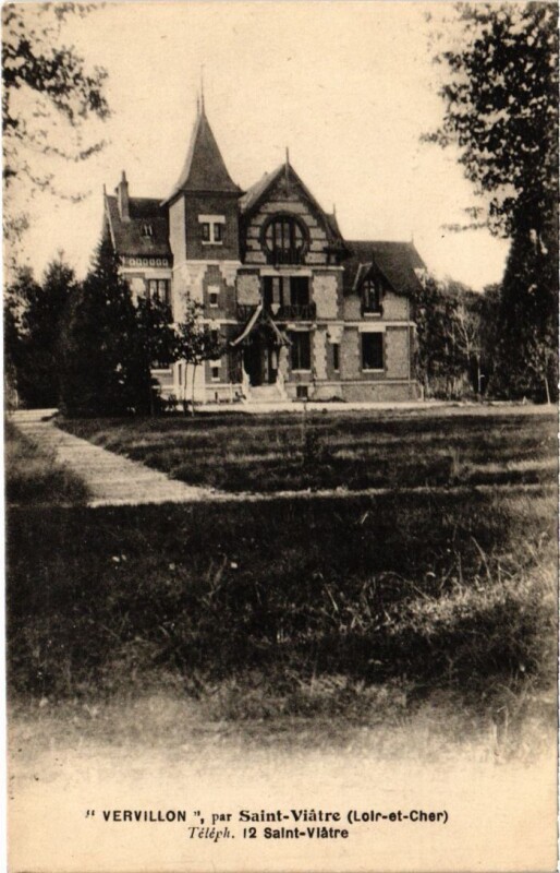 Carte postale ancienne Vervillon par Saint-Viatre France