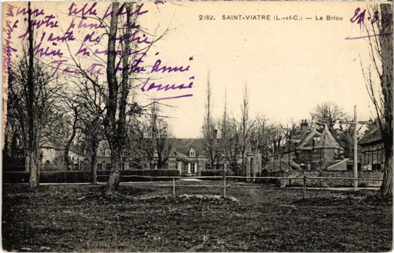 Carte postale ancienne Saint-Viatre Le Briou France à Briou