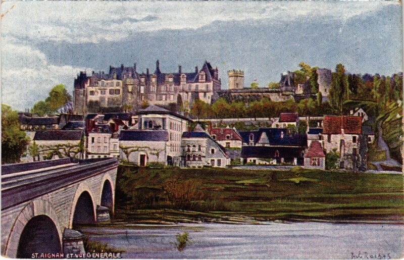 Carte postale ancienne Saint-Aignan Vue Generale France à Saint-Aignan