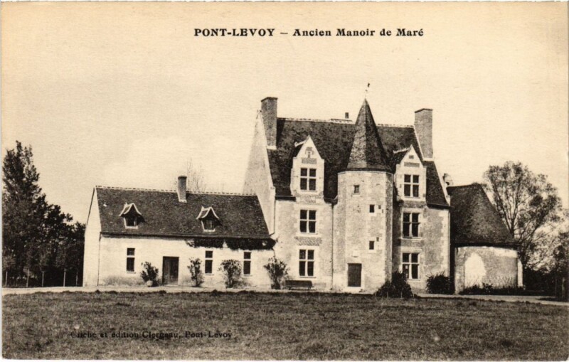 Carte postale ancienne Pont-Levoy Ancien Manoir de Mare France