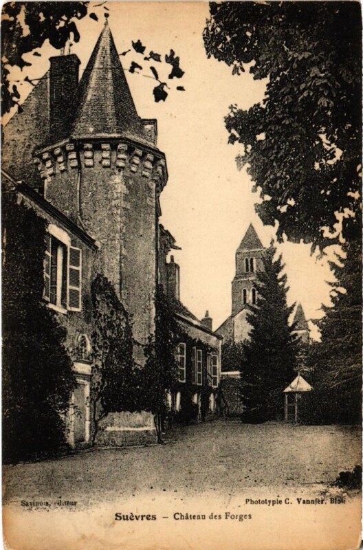 Carte postale ancienne Suevres Chateau des Forges France